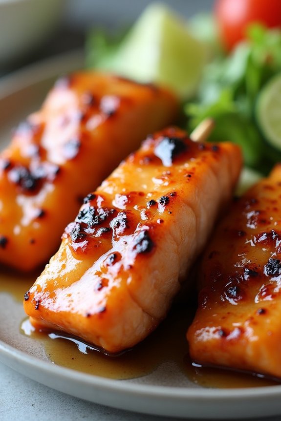 honey garlic glazed salmon