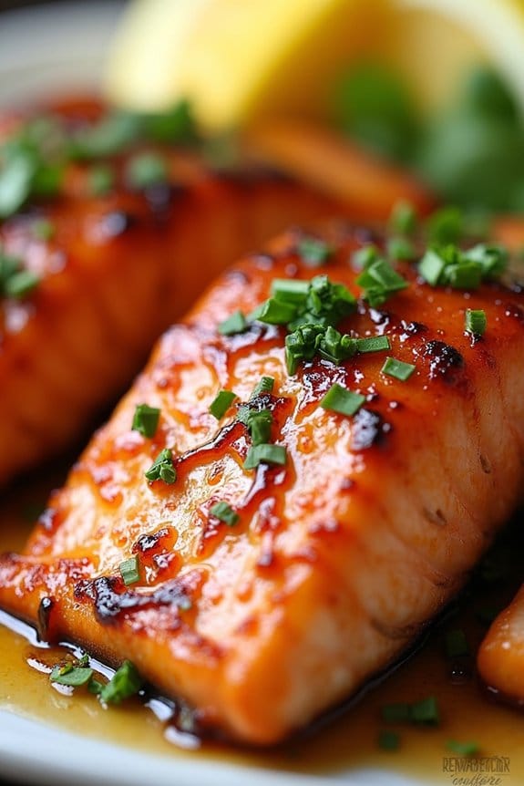 honey garlic glazed salmon