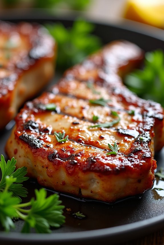 honey garlic grilled pork