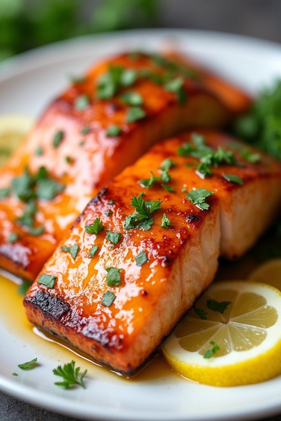 honey lemon butter salmon