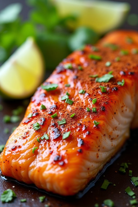 honey lime chili salmon
