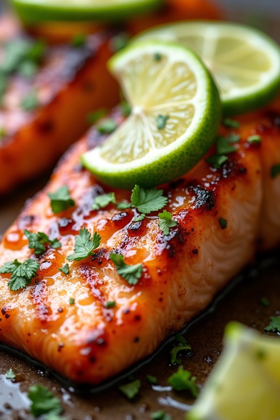 honey lime glazed salmon recipe