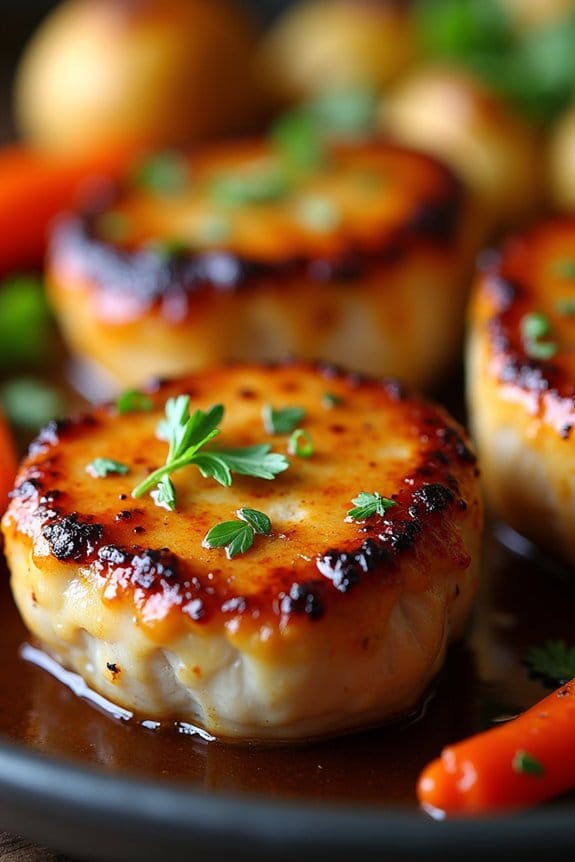 honey mustard glazed pork