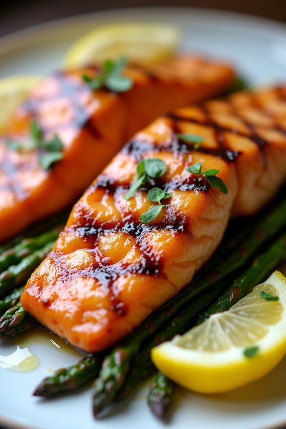 honey mustard glazed salmon