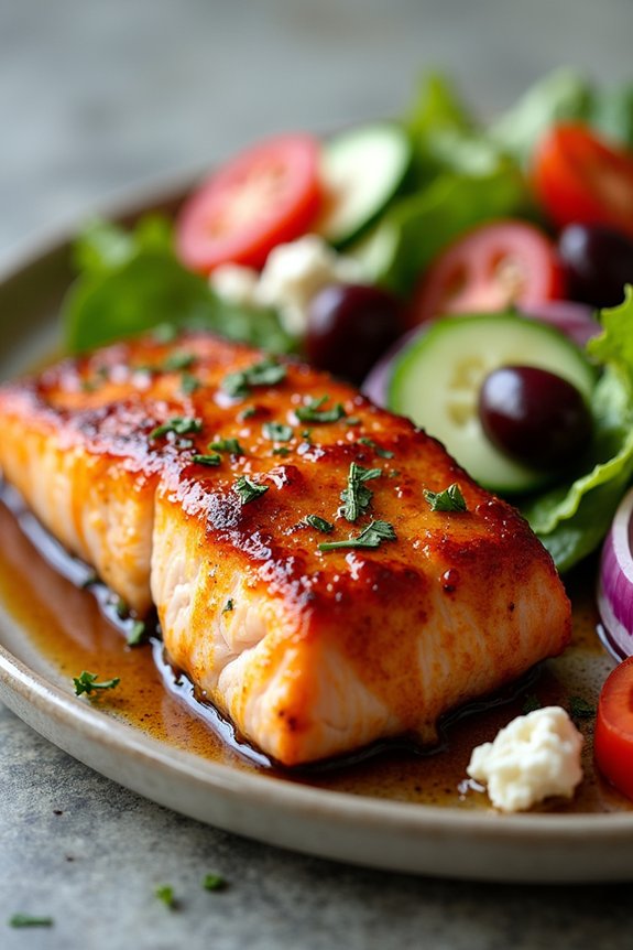 honey mustard glazed salmon