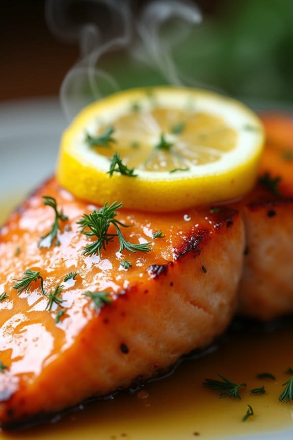 honey mustard grilled salmon