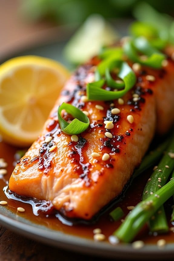 honey teriyaki grilled salmon