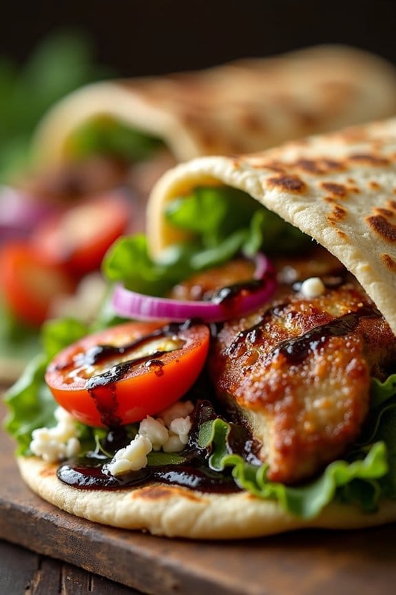 italian herb pork wraps