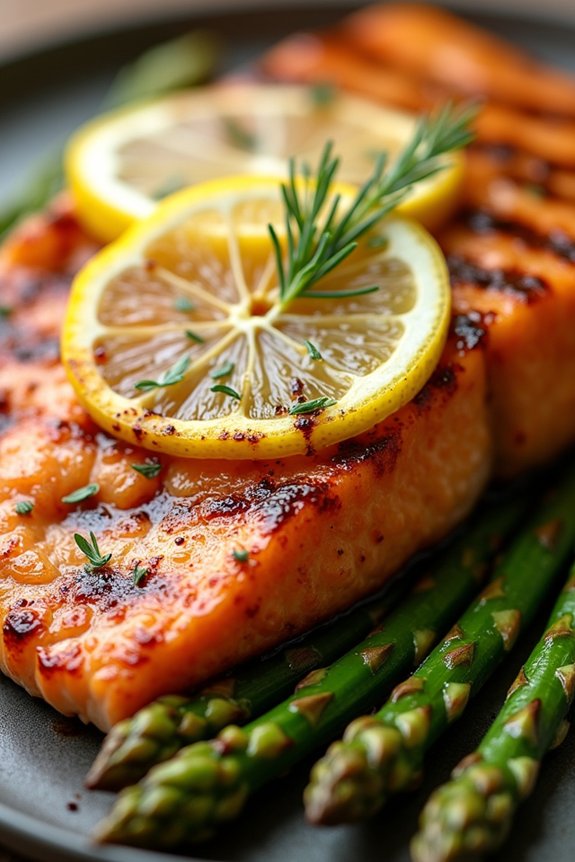 lemon butter grilled salmon