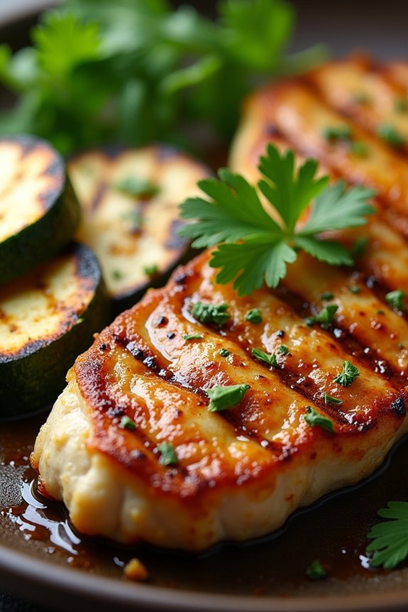 lemon garlic pork with zucchini