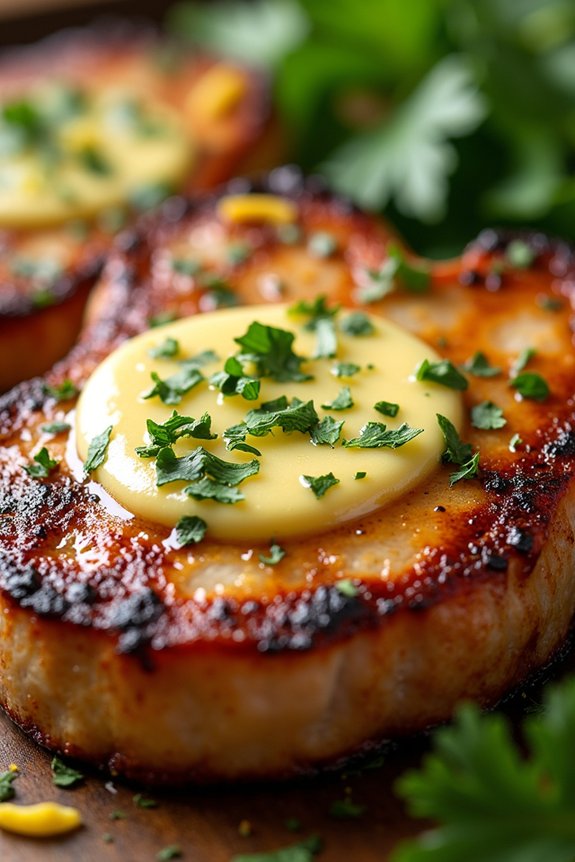 lemon herb butter pork chops
