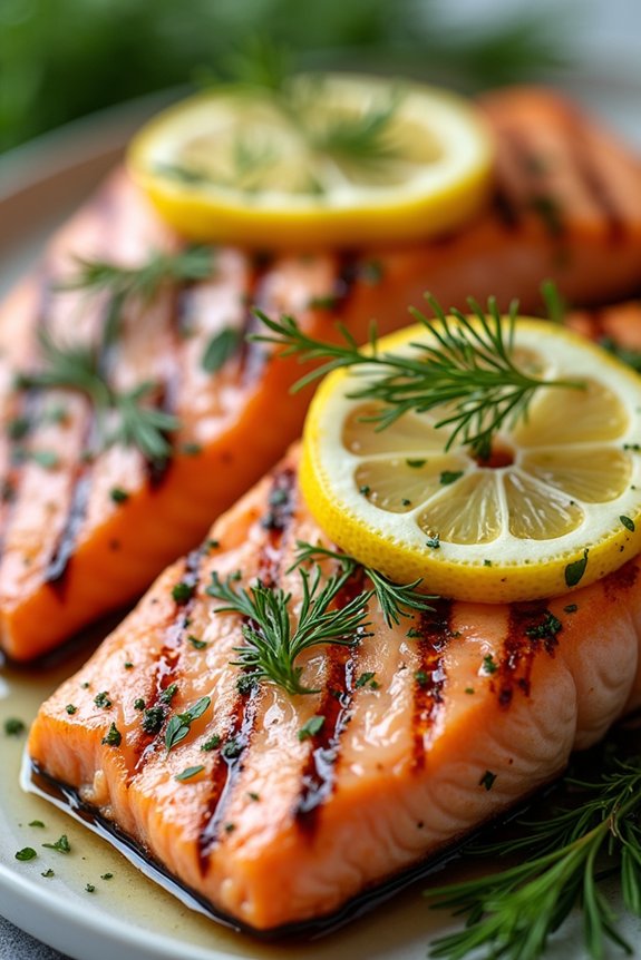 lemon herb grilled salmon