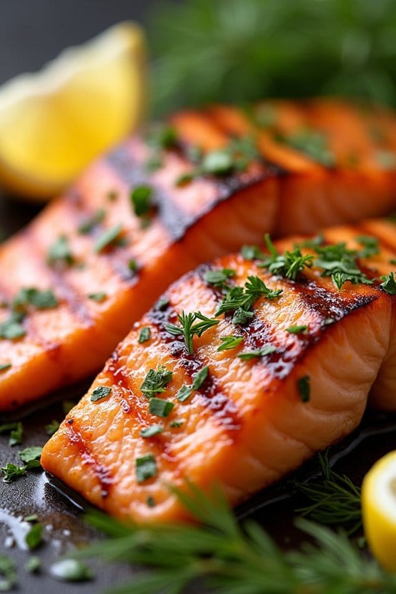 lemon herb grilled salmon