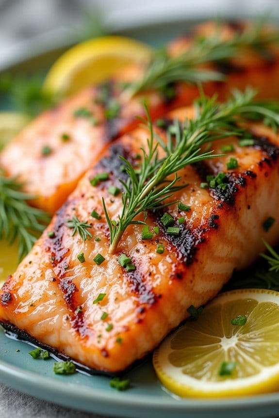 lemon herb grilled salmon