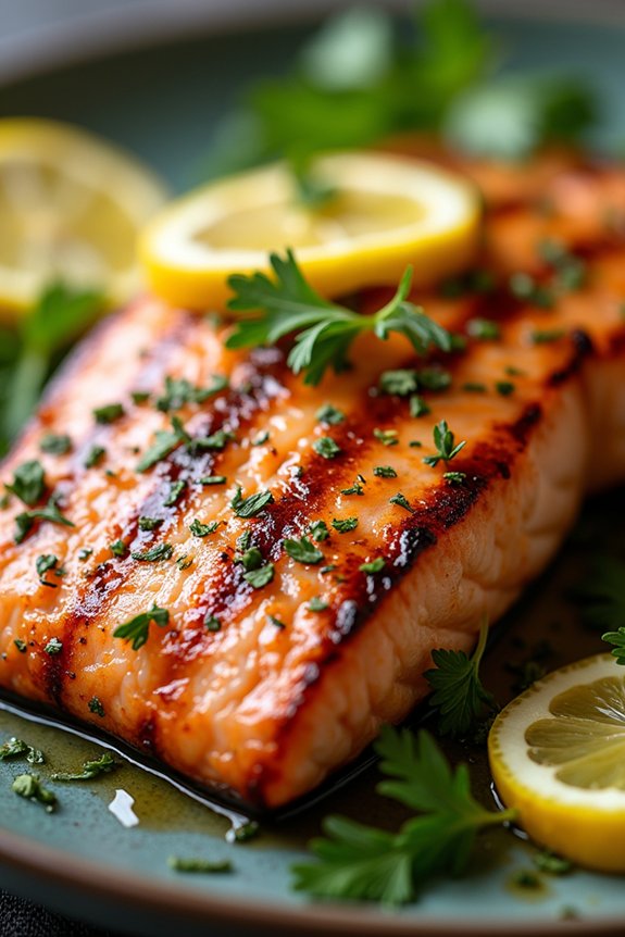 lemon herb grilled salmon