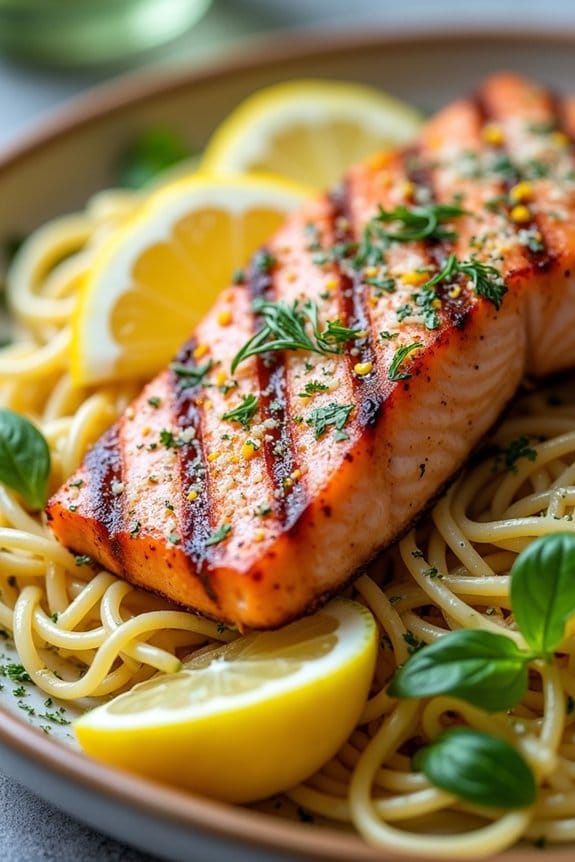 lemon herb grilled salmon