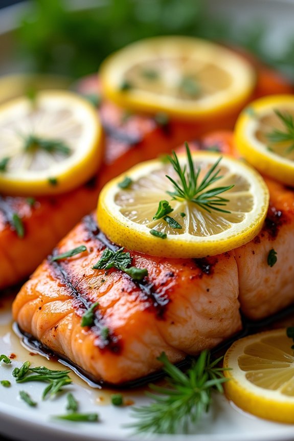 lemon herb grilled salmon