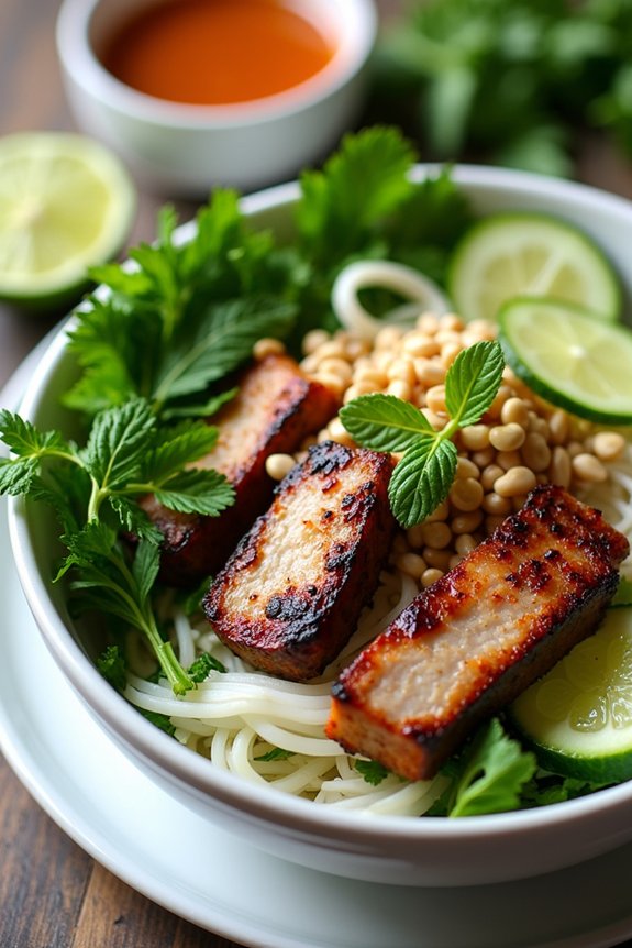 lemongrass grilled pork vermicelli
