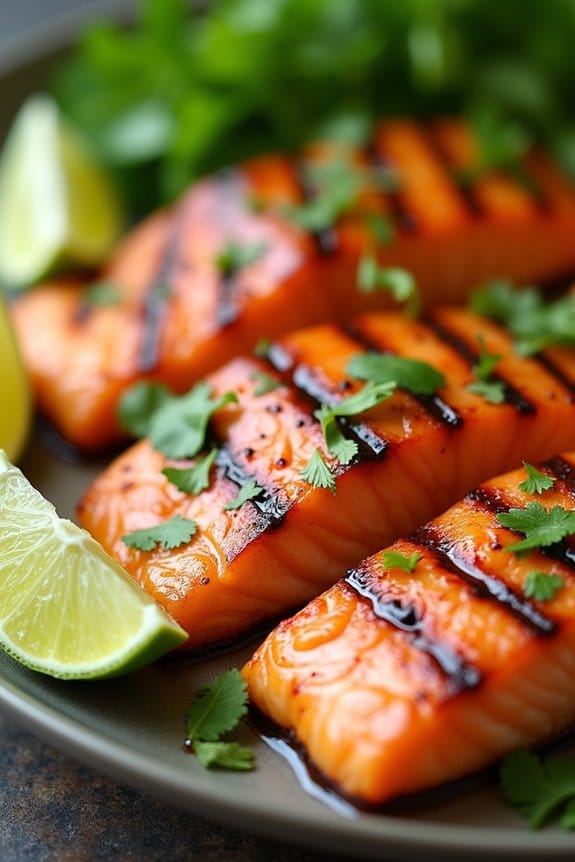 lime soy marinated salmon