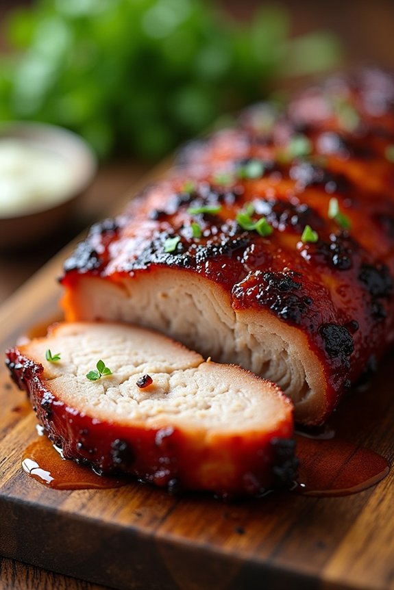 maple bourbon grilled pork belly
