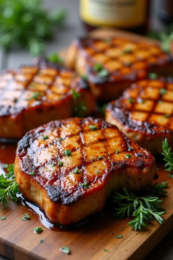 maple dijon mustard pork chops