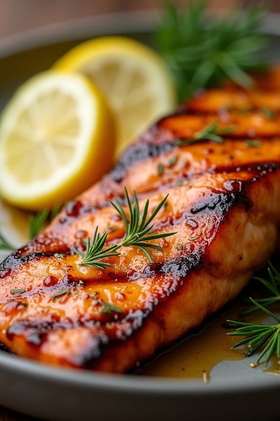 maple lemon grilled salmon delight