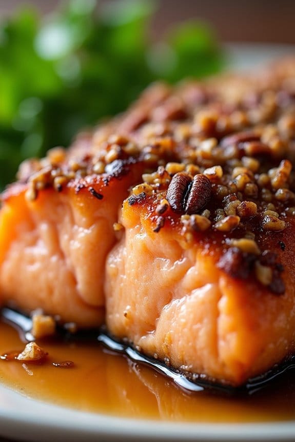 maple pecan salmon recipe