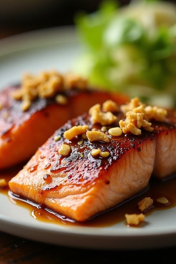 maple soy grilled salmon