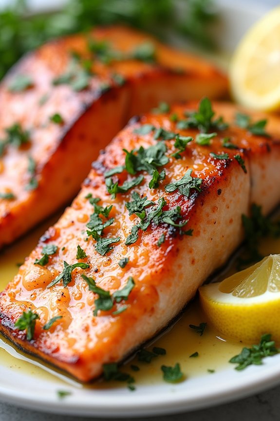 mediterranean garlic butter salmon