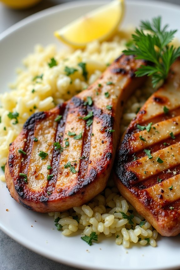 mediterranean grilled pork chops