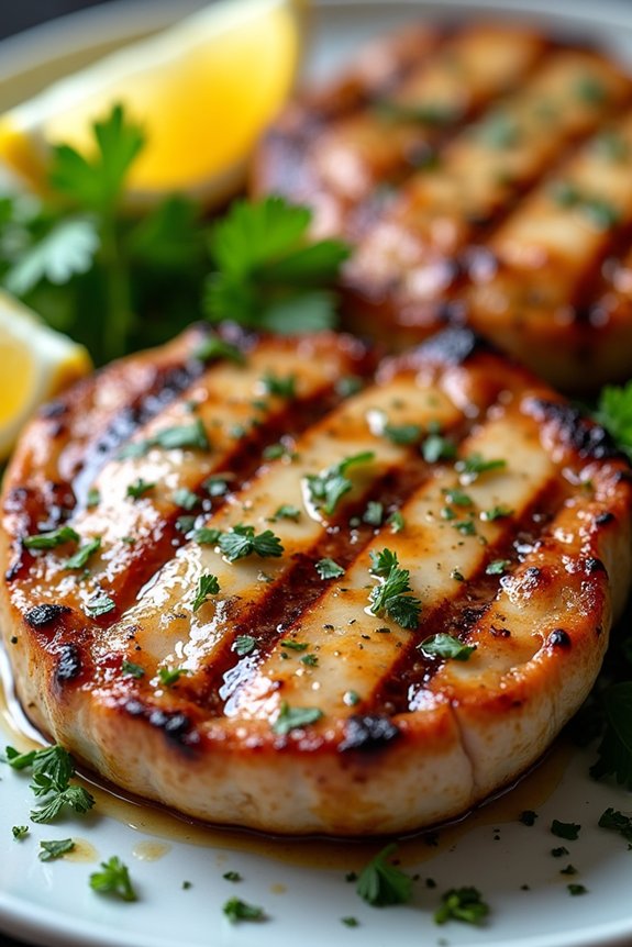 mediterranean grilled pork chops