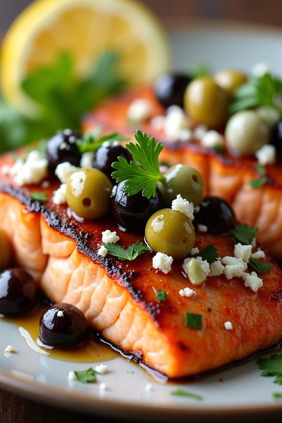mediterranean grilled salmon delight