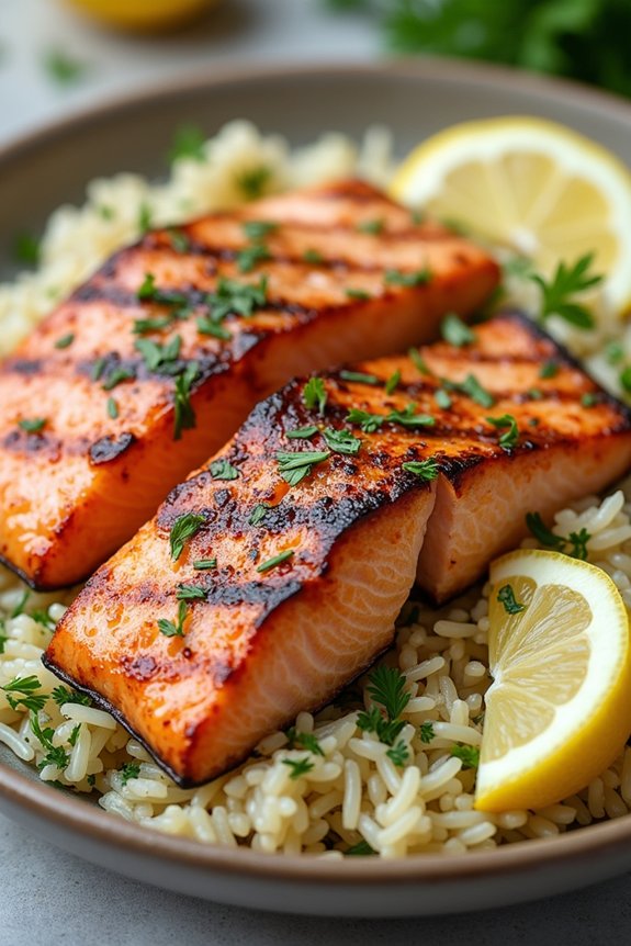 mediterranean grilled salmon dish
