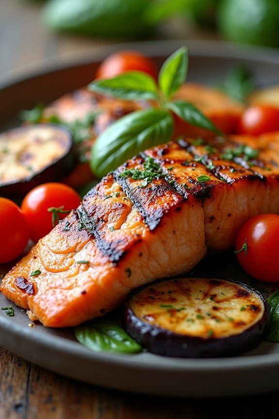 mediterranean grilled salmon dish