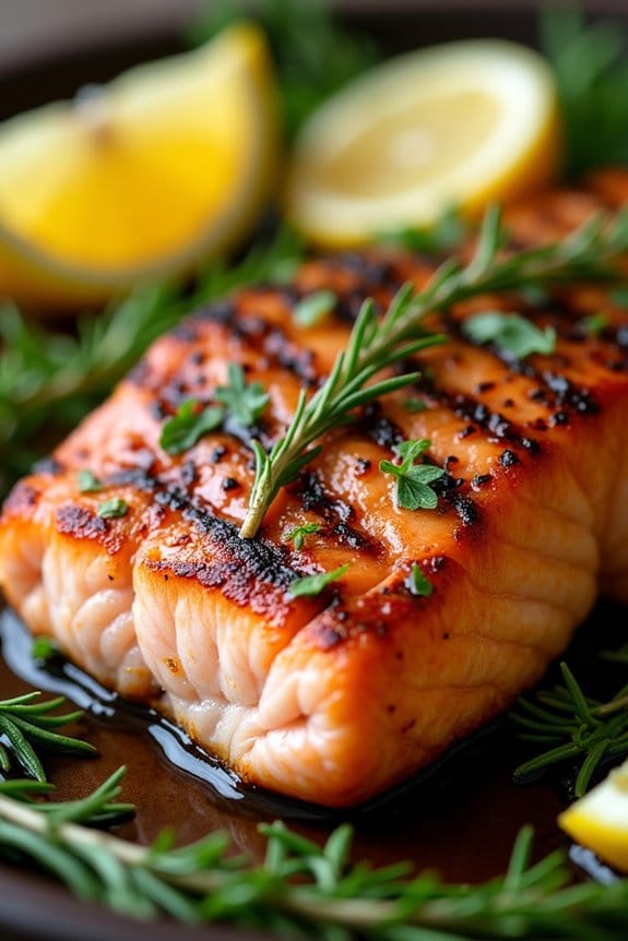 mediterranean herb grilled salmon