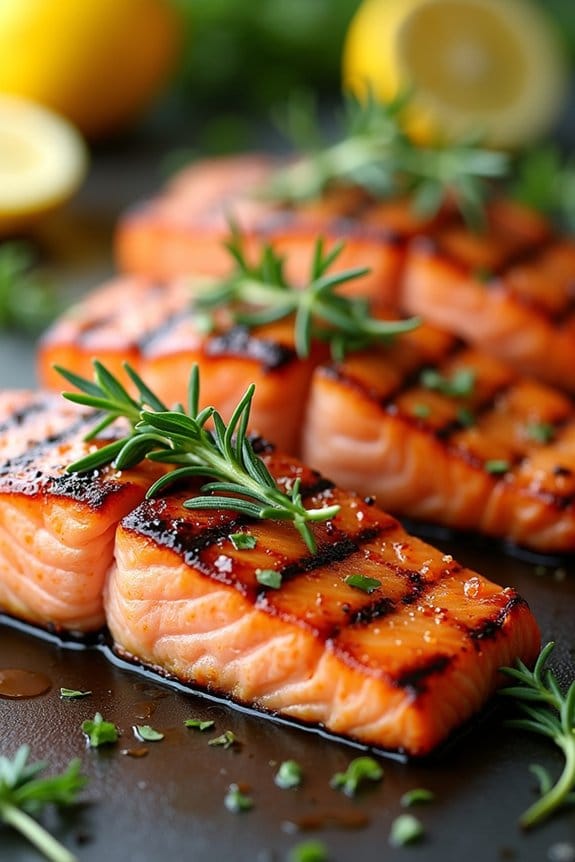 mediterranean herb grilled salmon