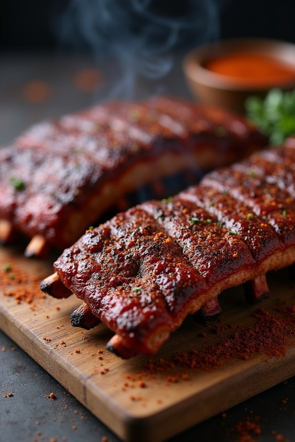 memphis style smoked dry ribs
