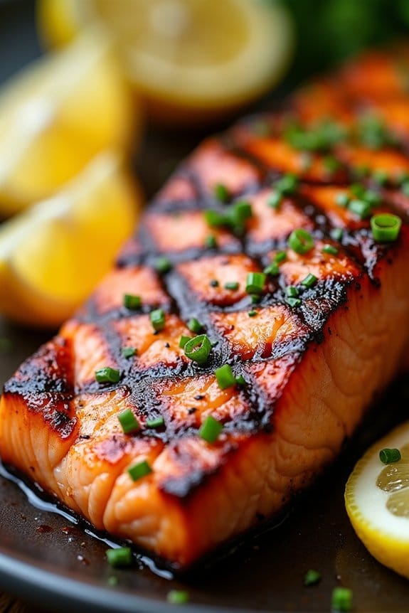 miso butter grilled salmon