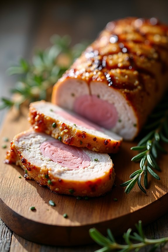 mustard thyme grilled pork