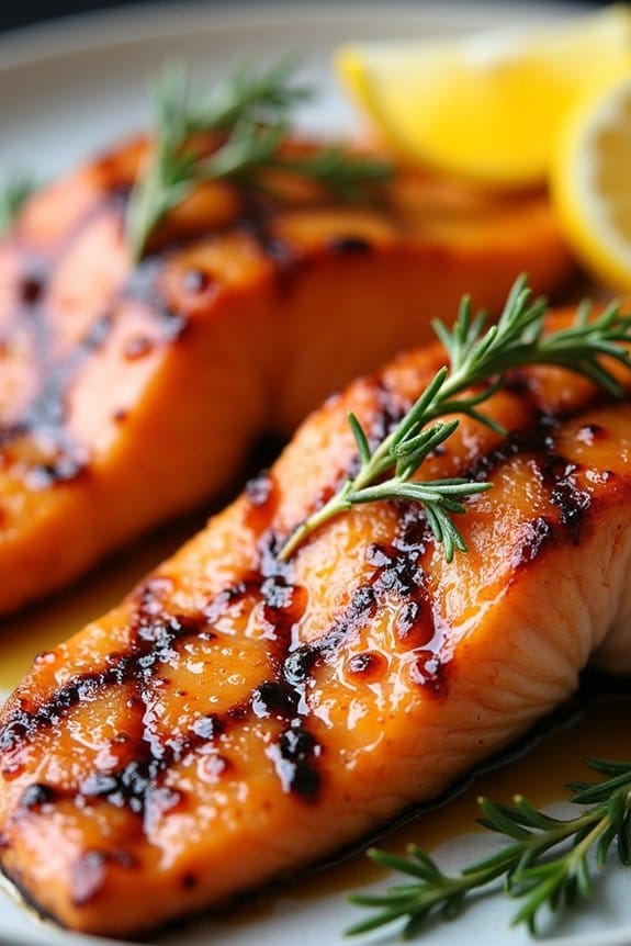 orange honey grilled salmon recipe