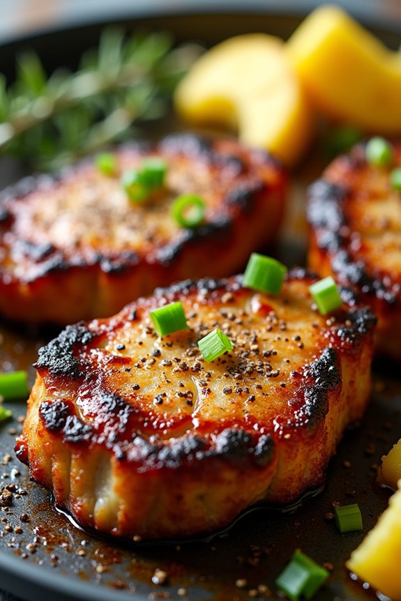 pineapple jerk pork chops