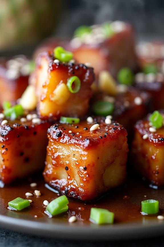 pineapple teriyaki glazed burnt ends