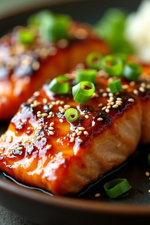pineapple teriyaki grilled salmon