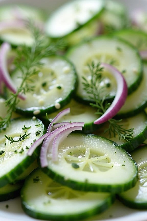 revitalizing creamy cucumber salad