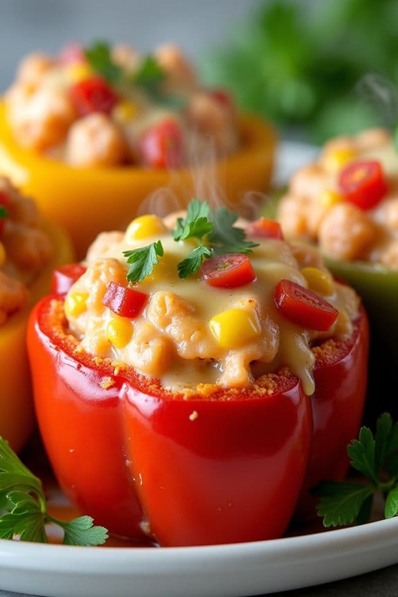 salmon stuffed bell peppers recipe