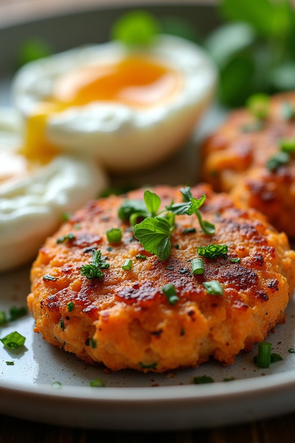 salmon sweet potato breakfast cakes