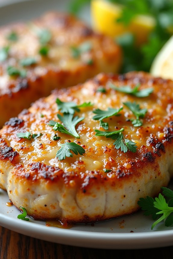 savory garlic parmesan crust