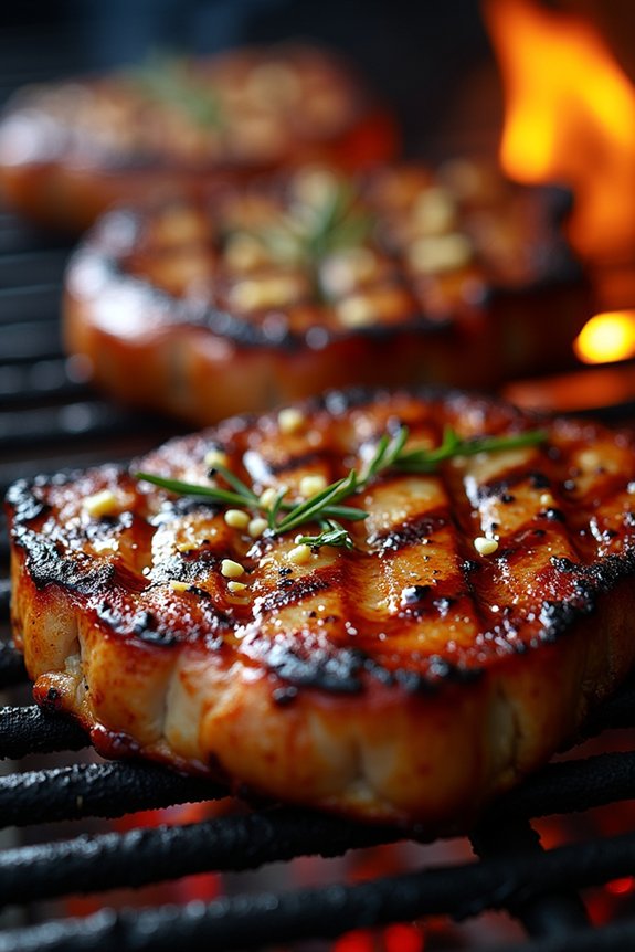 savory grilled balsamic pork