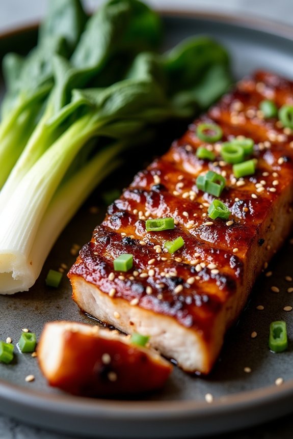 savory grilled pork belly