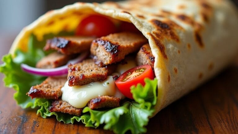 savory grilled pork wraps